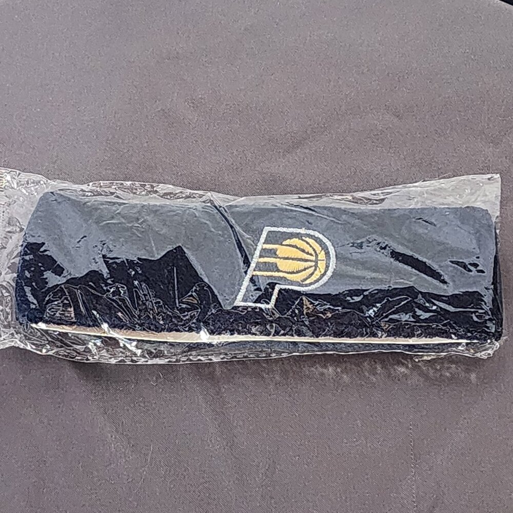 Bally Sports Blue White and Gold NBA Indiana Pacers Terry Cloth Sweat Headband